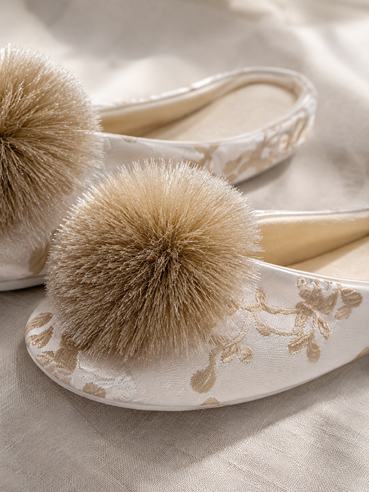 Aurélienne Satin Slippers
