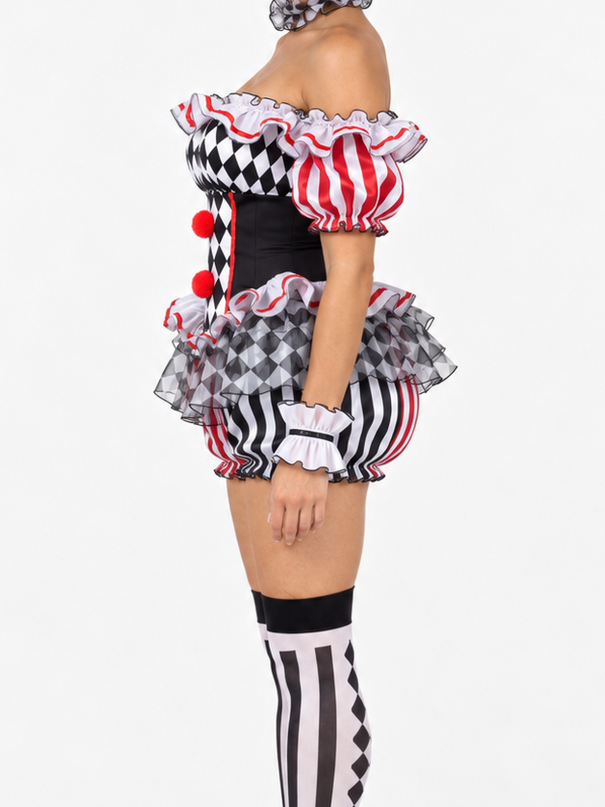 Darling Harlequin Clown Costume