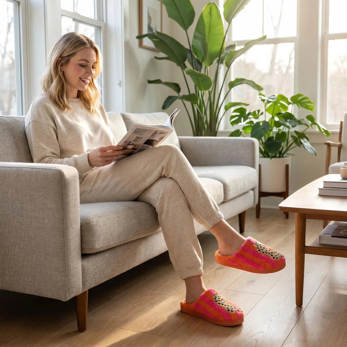 Leora Plush Slippers