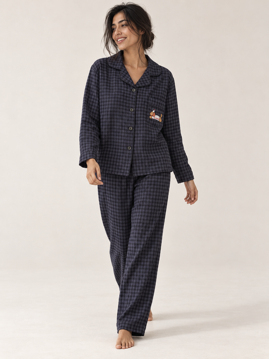 Dachshund Plaid PJs