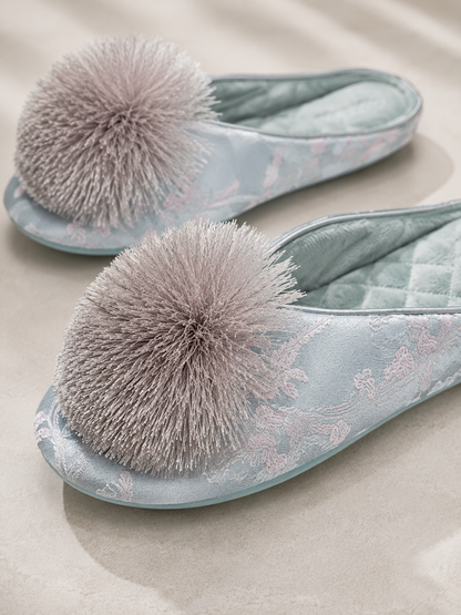 Aurélienne Satin Slippers