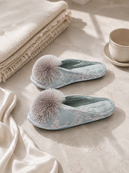 Aurélienne Satin Slippers