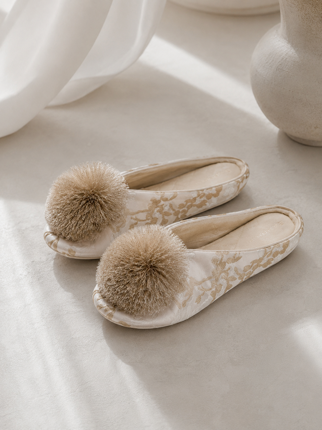 Aurélienne Satin Slippers