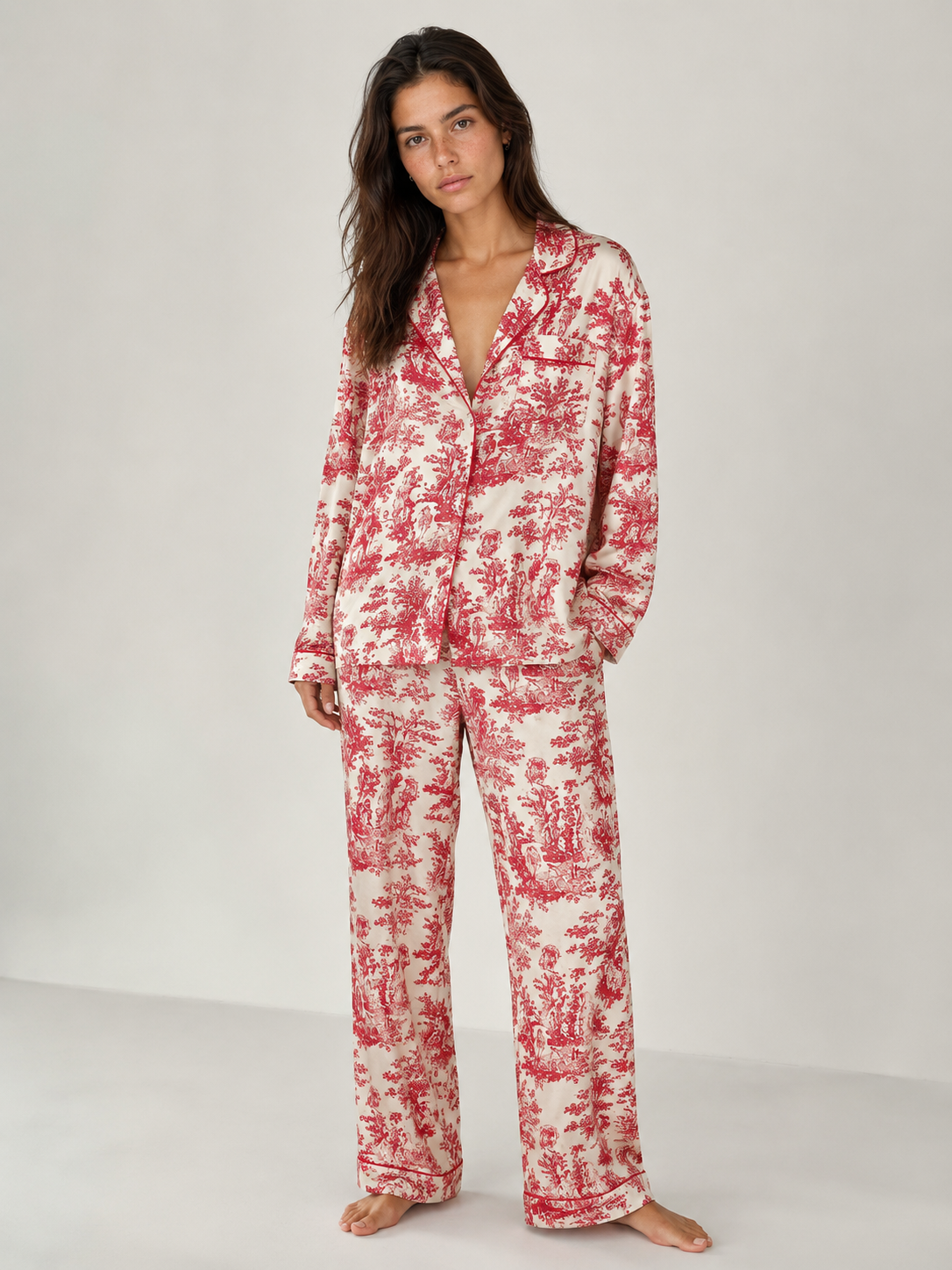 Fleur de Nuit Satin PJs