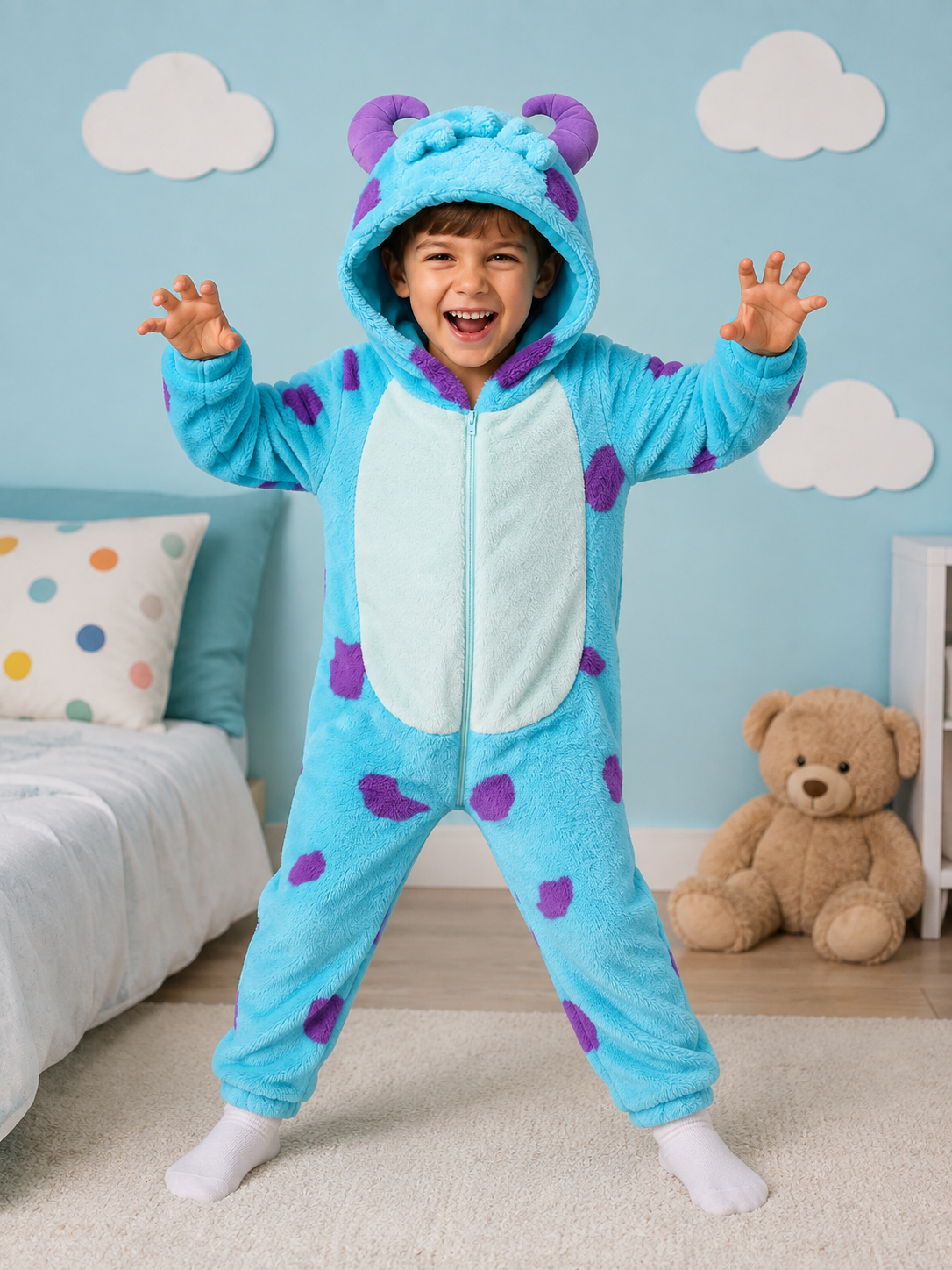 Little Monster Snuggle Romper