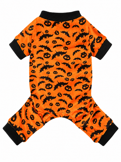 Puppy Bat and Skull Pajamas