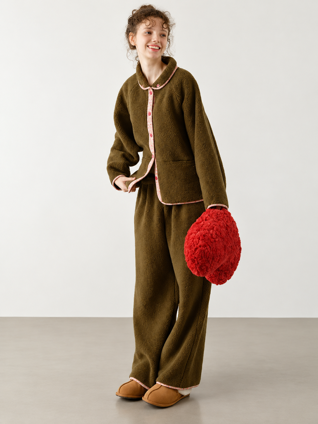 Olive Ember Fleece PJs