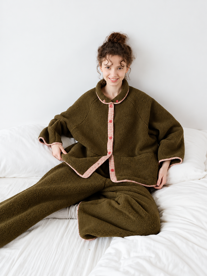 Olive Ember Fleece PJs