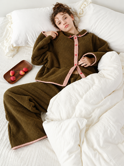 Olive Ember Fleece PJs