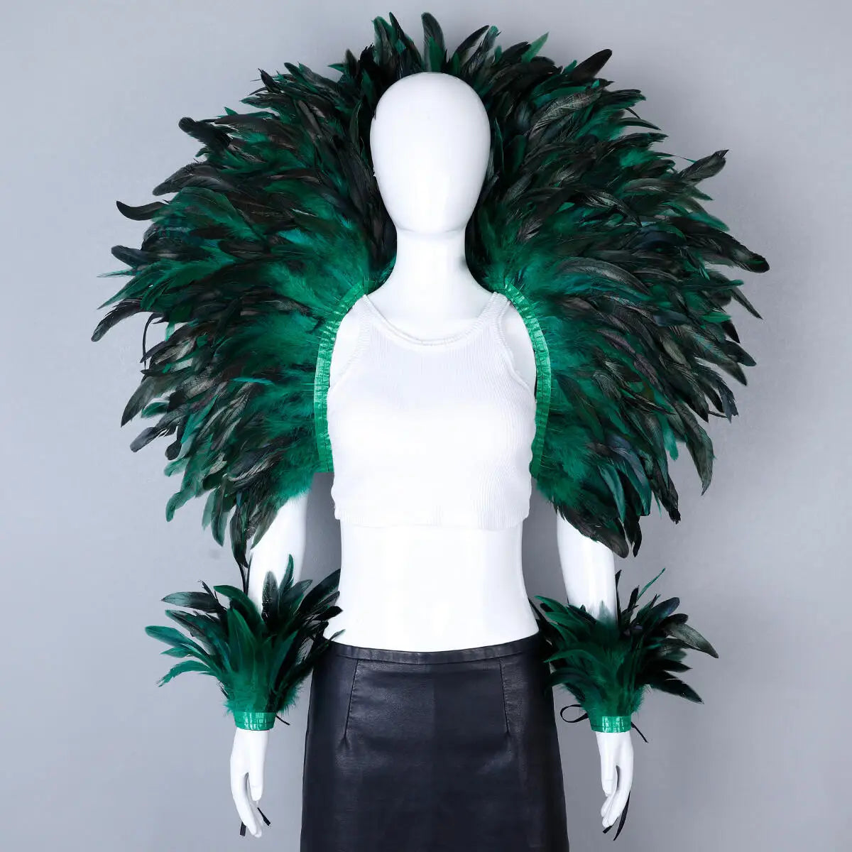 Feather Shawl Set
