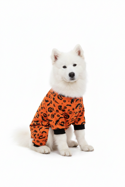 Puppy Bat and Skull Pajamas