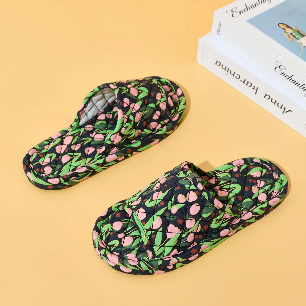 Floral Slippers