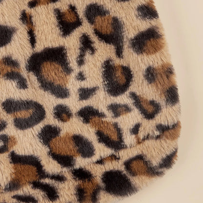 Leopard Fleece Paws Hoodie