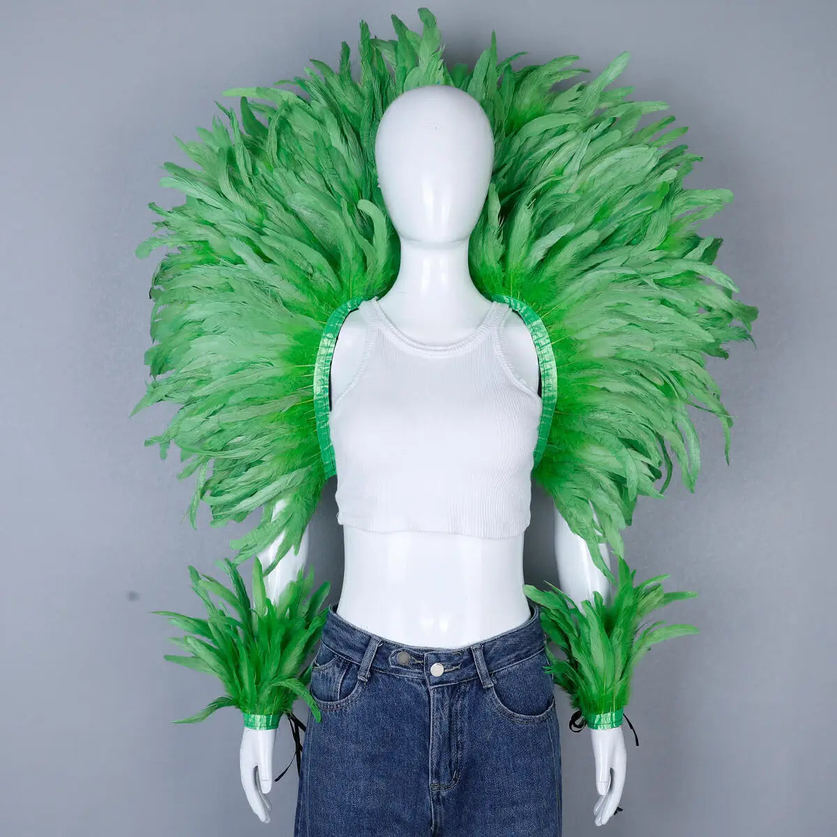 Feather Shawl Set