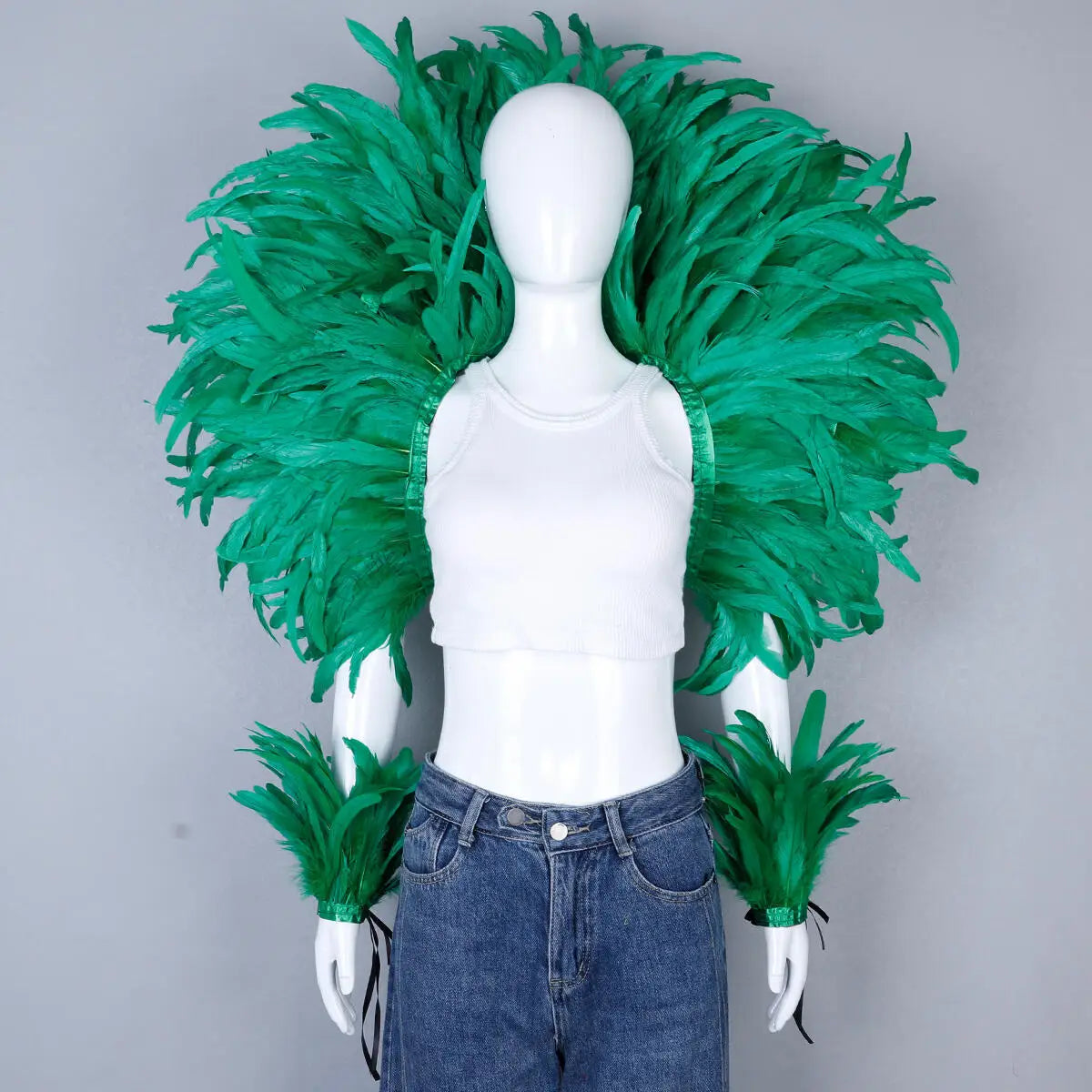 Feather Shawl Set