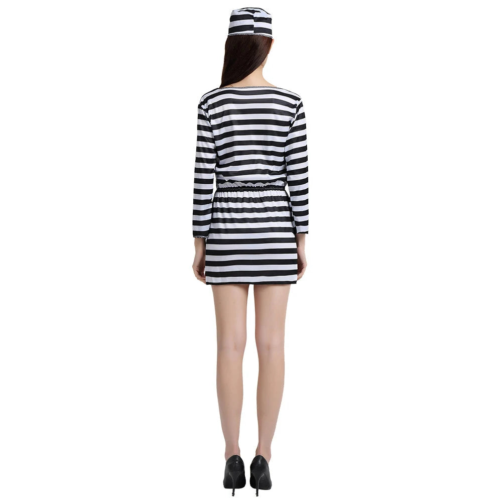 Couples Prisoner Striped Set