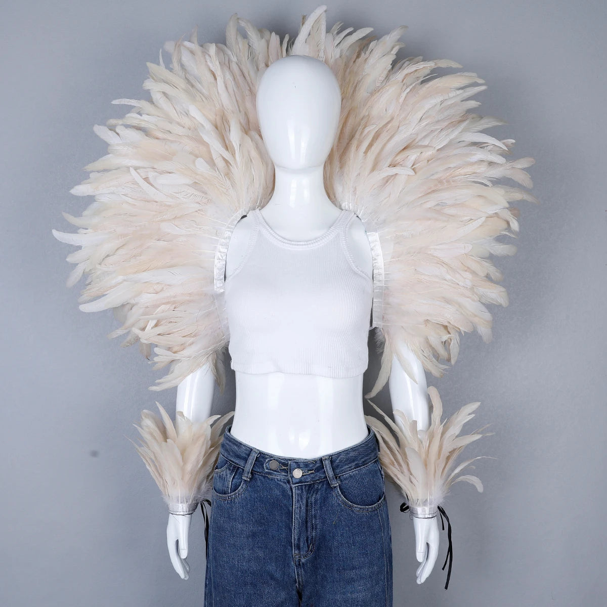 Feather Shawl Set