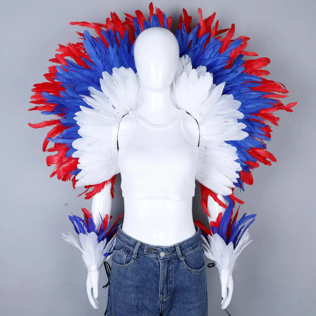 Feather Shawl Set