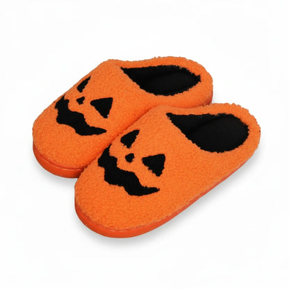 Pumpkin Glow Cotton Home Slippers