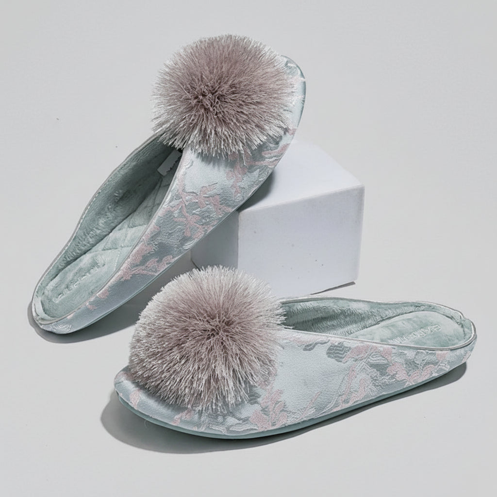 Aurélienne Satin Slippers