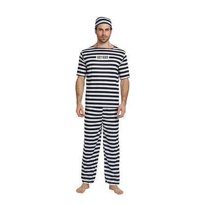 Couples Prisoner Striped Set