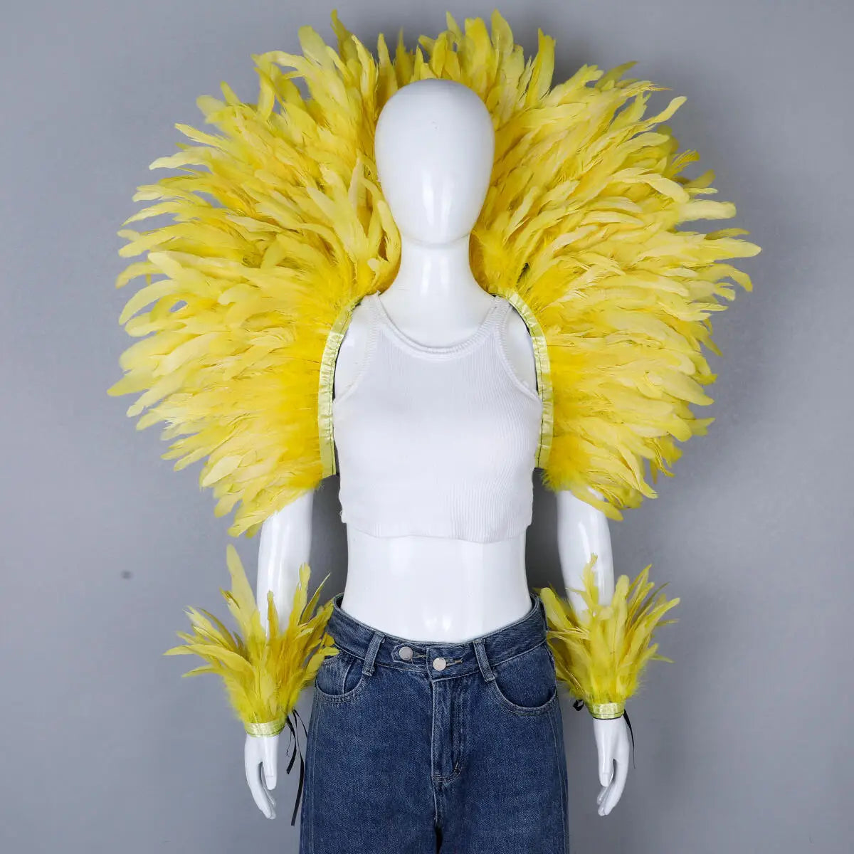 Feather Shawl Set