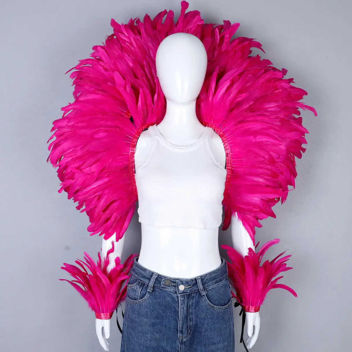 Feather Shawl Set