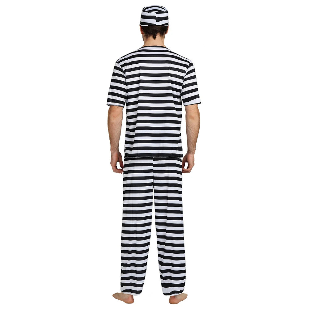 Couples Prisoner Striped Set
