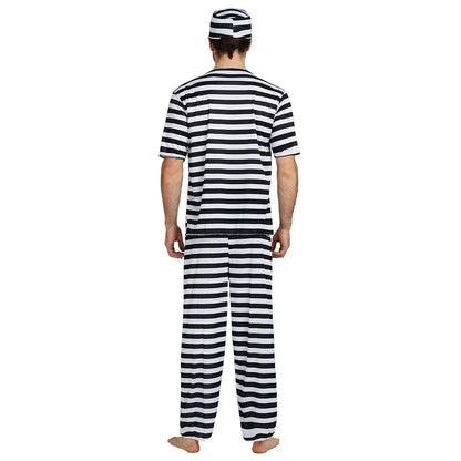 Couples Prisoner Striped Set