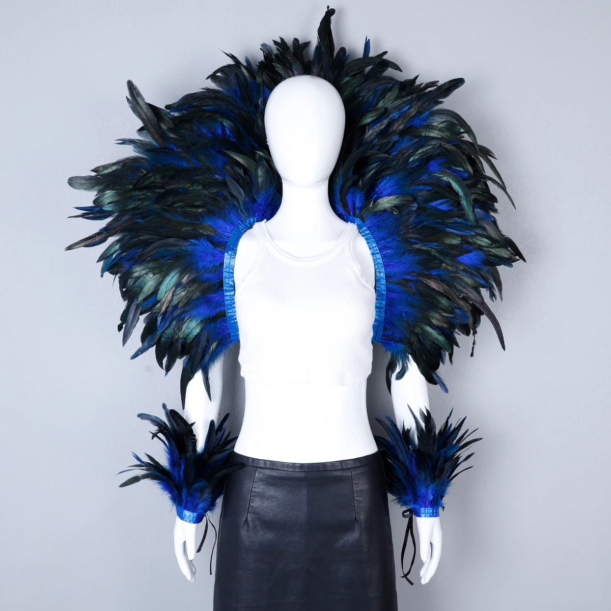 Feather Shawl Set