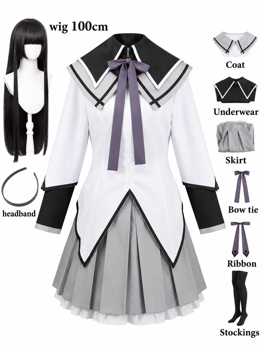 Akemi Homura Battle Cosplay Set