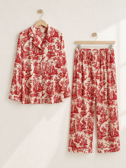Fleur de Nuit Satin PJs